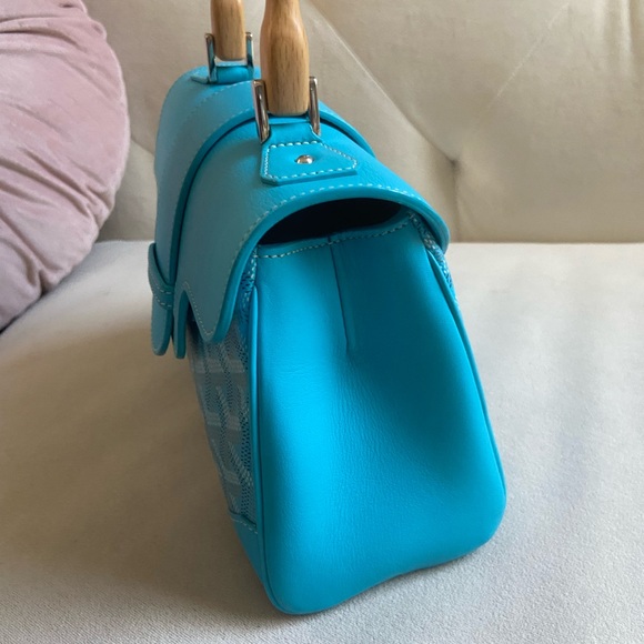 🩵RARE🩵Goyard Tiffany Blue Saigon Mini Limited Edition Bag - Picture 9 of 12